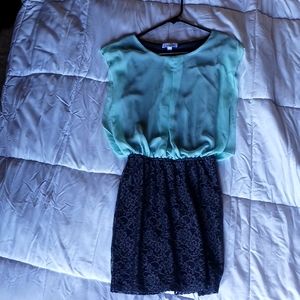 Satin and Lace Dress